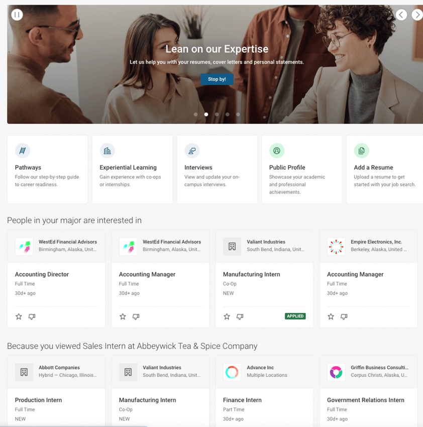 Personalize job matching (CSM)